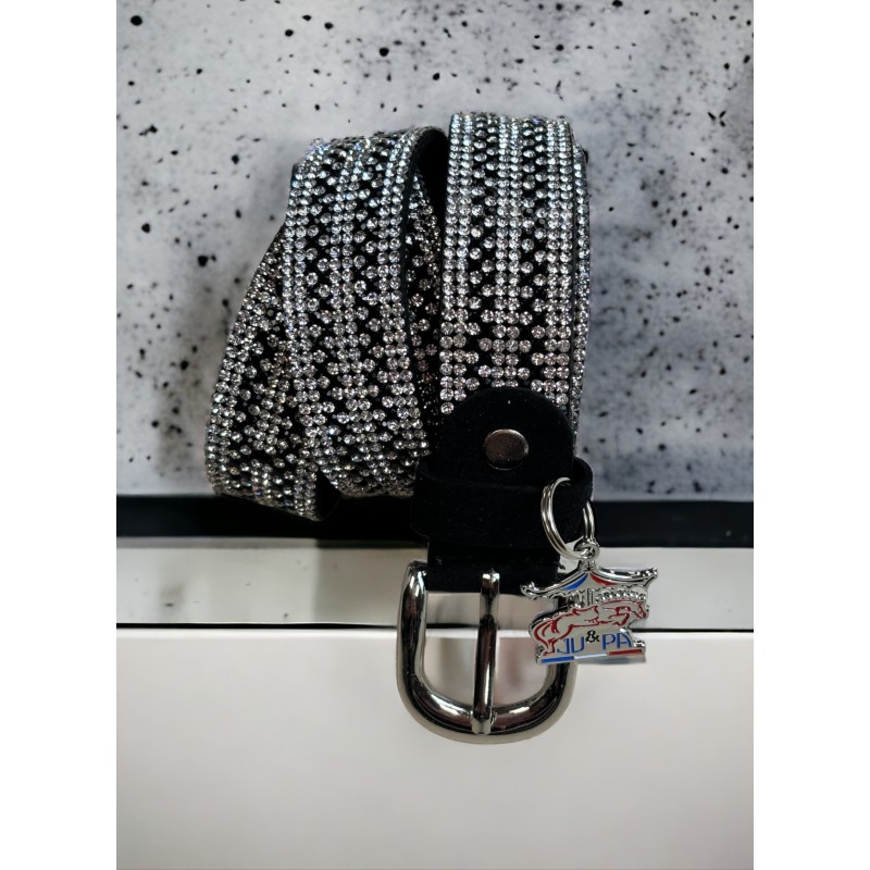 Ceinture strass noir et blanc