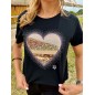 Tee-shirt Sequins Coeur